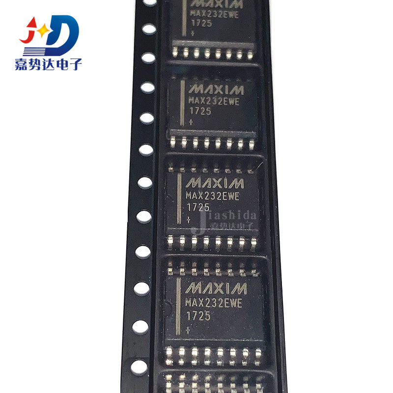 MAX232EWE MAX232EWE+T RS-232接口集成电路+5V WSOP-16 全新