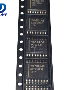 MAX232EWE MAX232EWE+T RS-232接口集成电路+5V WSOP-16 全新
