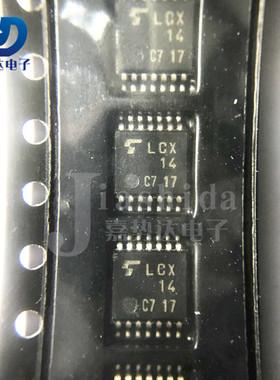 TC74LCX14FT 丝印：LCX14 变换器芯片 TSSOP14 全新