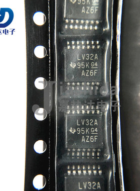 SN74LV32APWR 丝印：LV32A 逻辑门IC芯片 贴片TSSOP-14 全新