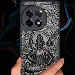 竞速版 生肖守护神一加Ace6木质手机壳One 适用 Ace3V黑檀浮雕ace2复古男女新款 pro全包防摔保护套1 Plus Ace5