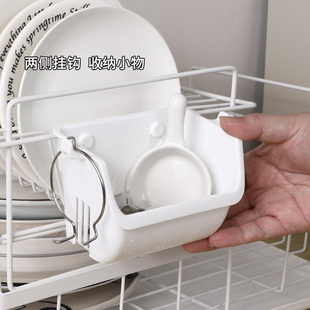 INOMATA日本进口沥水挂篮塑料厨房水槽小物沥水篮可悬挂储物架
