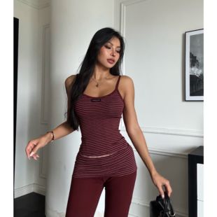 欧美辣妹运动性感复古吊带 樱桃露西 长裤 K128 Z550 蜜蜜家