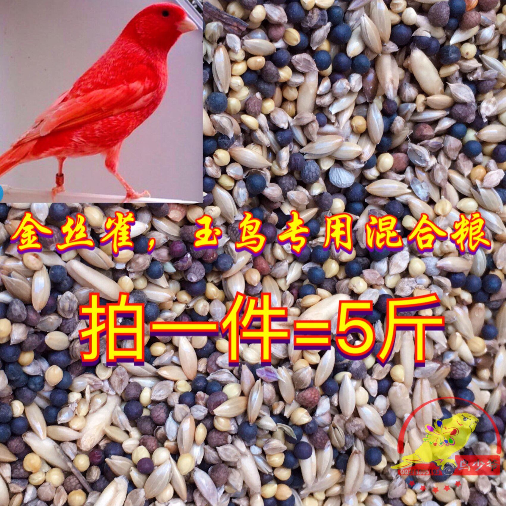 玉鸟混合粮,金丝雀,芙蓉鸟,文鸟,珍珠鸟,十姐妹,金青鸟饲料，包邮