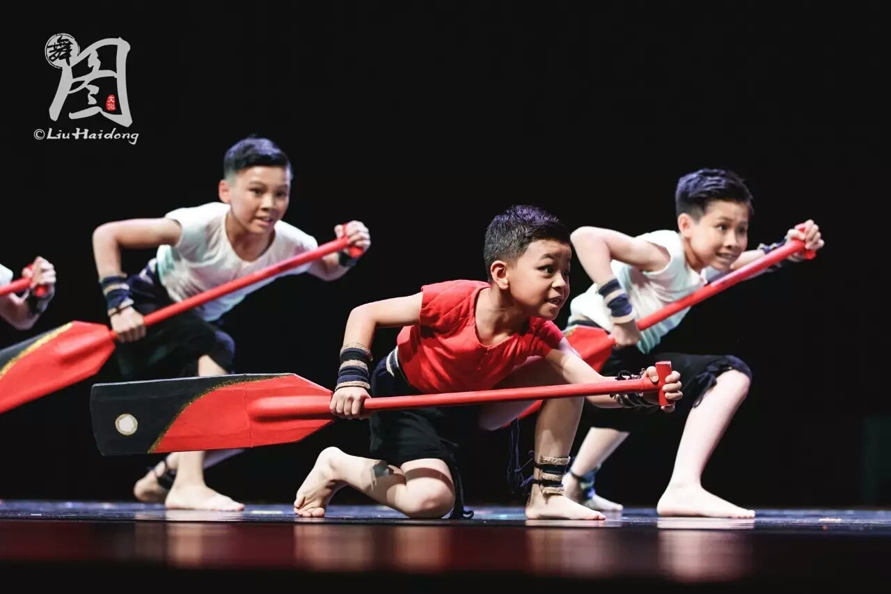 小荷风采舞蹈赛龙舟道具演出服