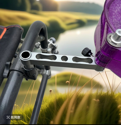 横向便携式饵盘延长架饵料支架野钓台配件多功能拓展通用型饵盘架