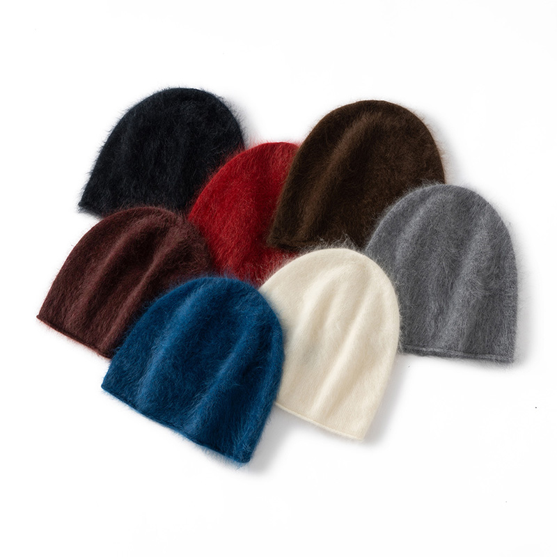 【云感拉绒】100%纯山羊绒拉绒简约男女同款卷边帽子