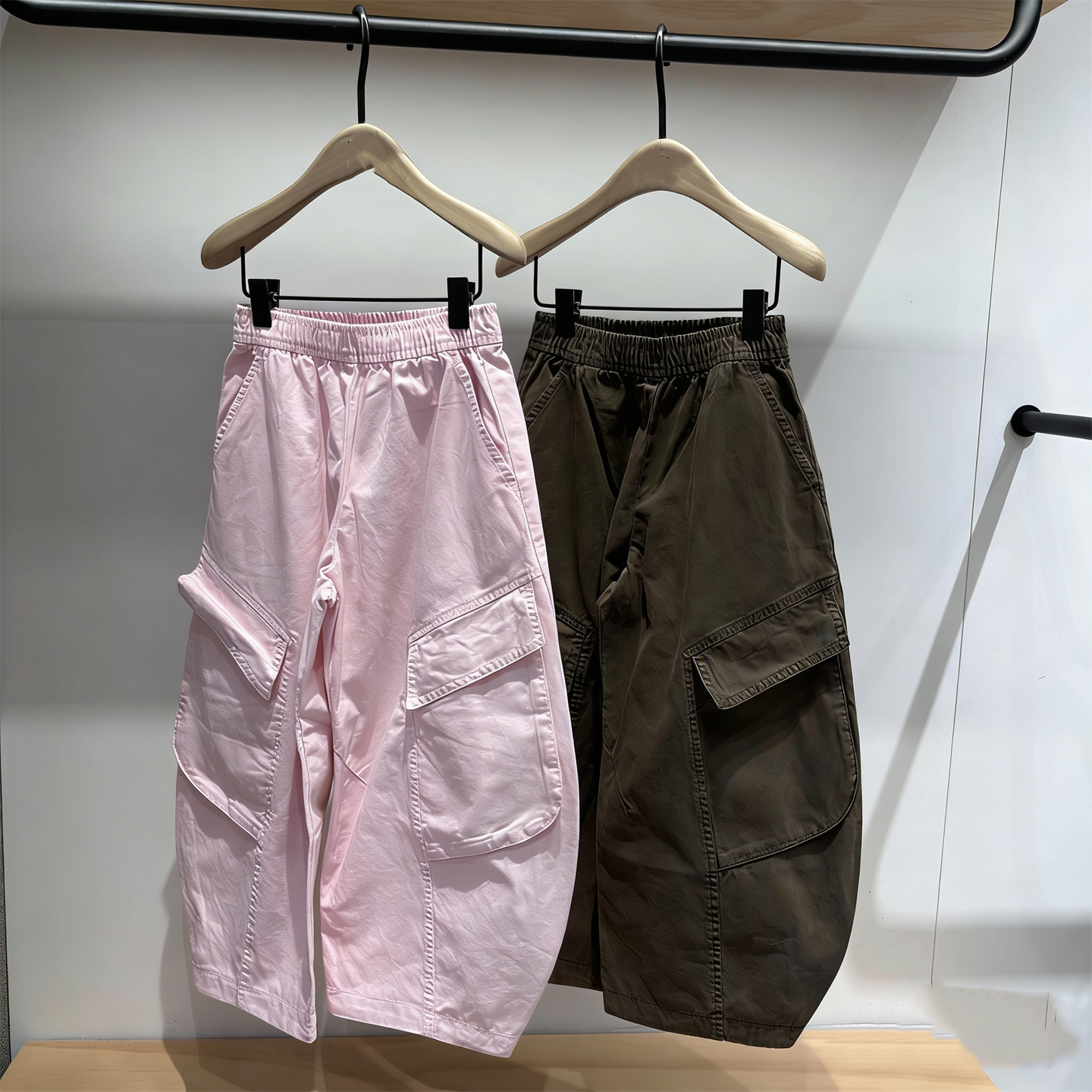 童装定制春季新款男女童潮酷纯色直筒阔腿工装裤百搭宽松弯刀长裤,童装/婴儿装/亲子装,裤子,淘宝优惠券,粉丝福利购,淘宝优惠卷