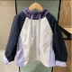 现货童装 男女童撞色拼接连帽棉服外套洋气保暖棉衣冲锋衣 秋冬新款