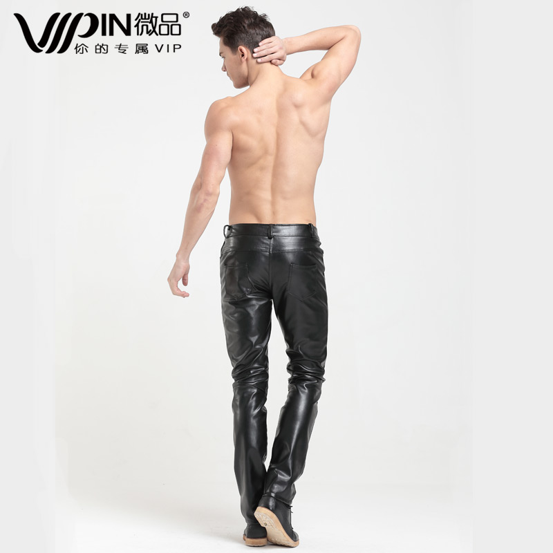 Pantalon cuir homme droit pour jeunesse PU pour hiver - Ref 1476897 Image 2