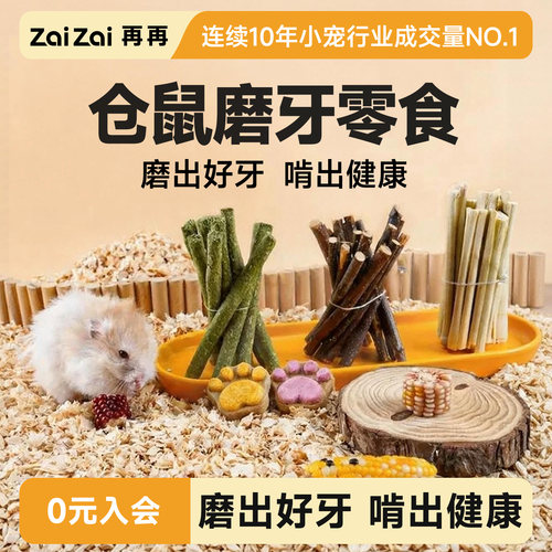 再再仓鼠磨牙棒造景营养苹果枝！
