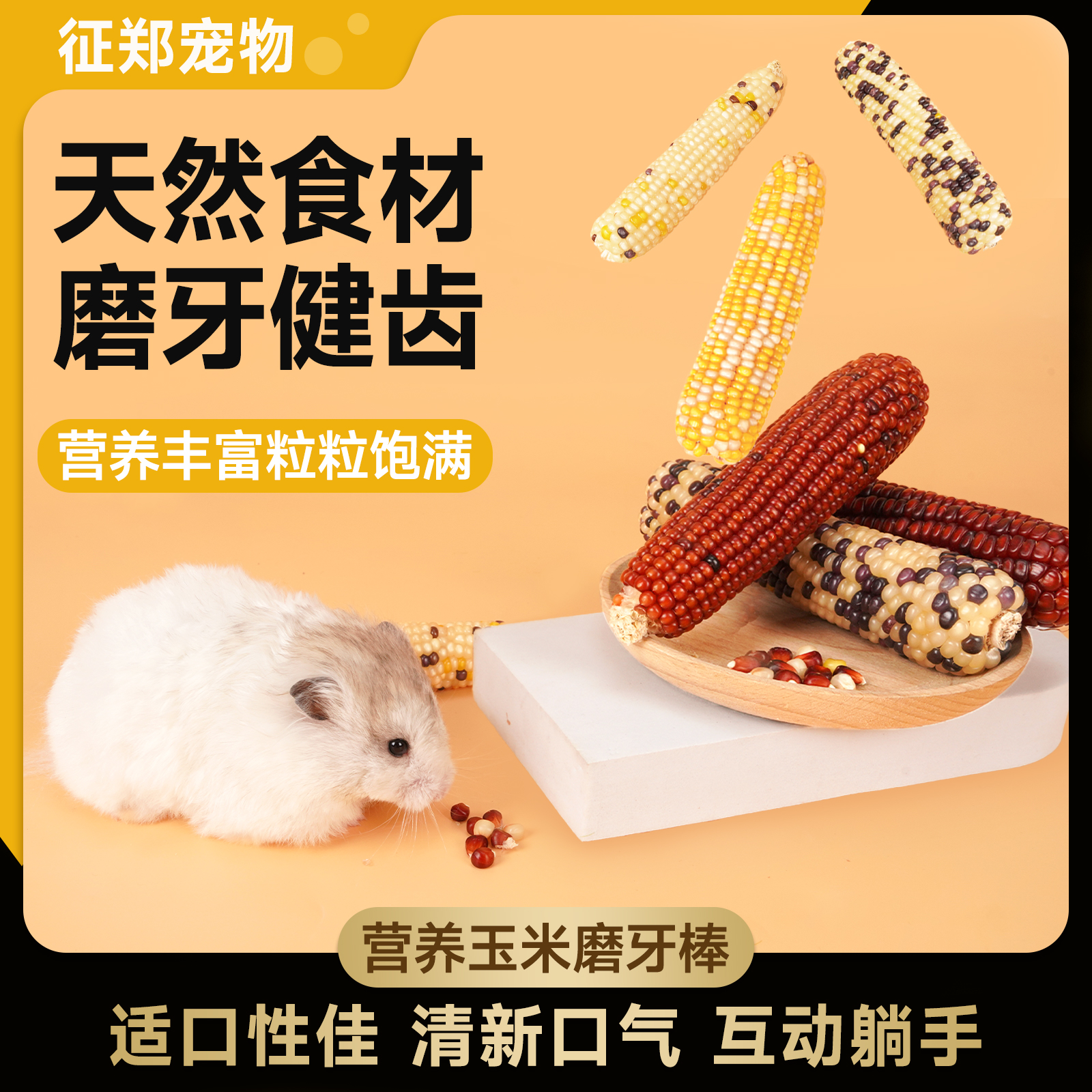 再再仓鼠零食小金丝熊玉米磨牙棒