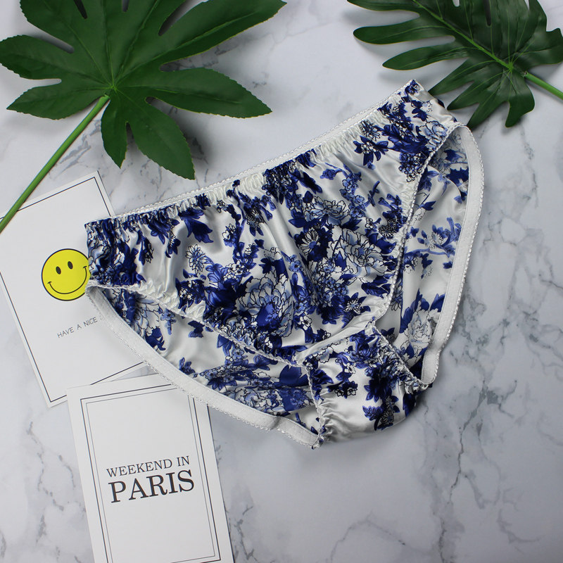 桑蚕丝女士夏季三角裤2条包邮