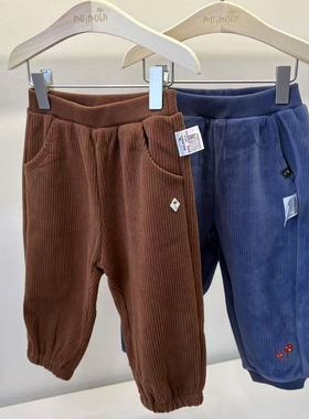 moimoln小云朵专柜正品25冬新款加绒儿童保暖休闲裤M254KPF03P