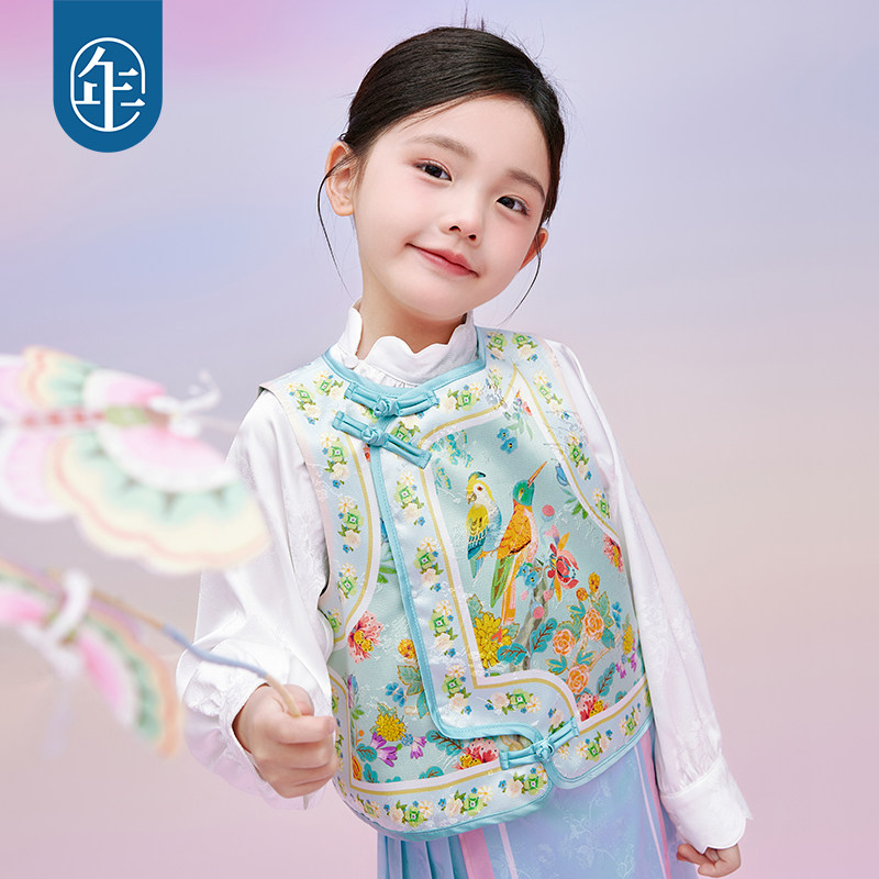年衣女童马甲新中式国风坎肩