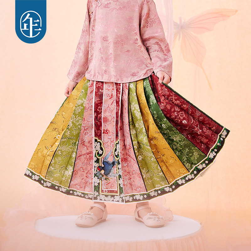 年衣女童马面裙汉服唐装中式裙子