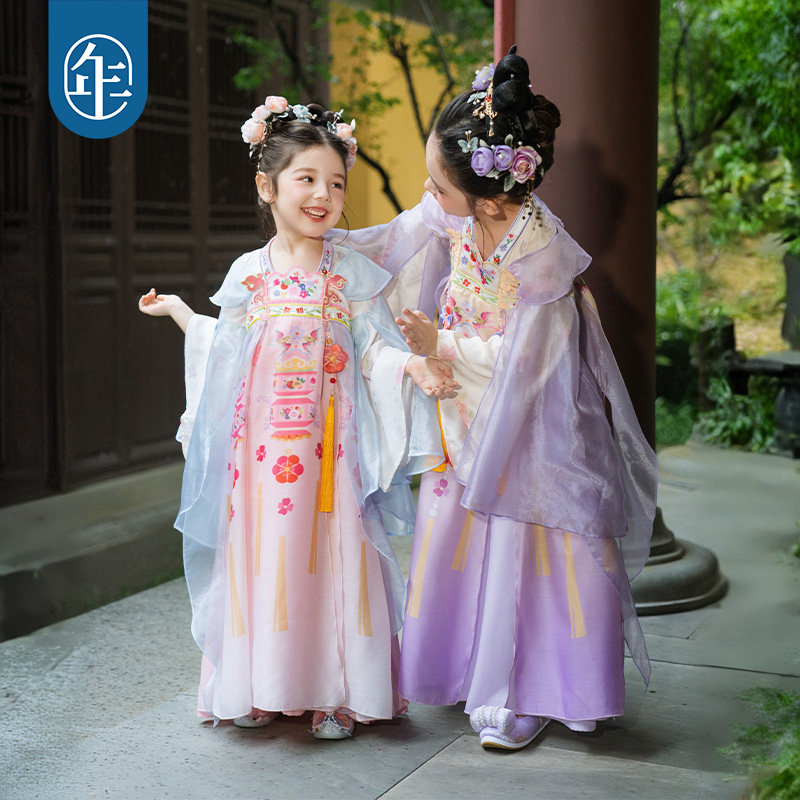 年衣童装汉服裙女童改良唐装儒裙