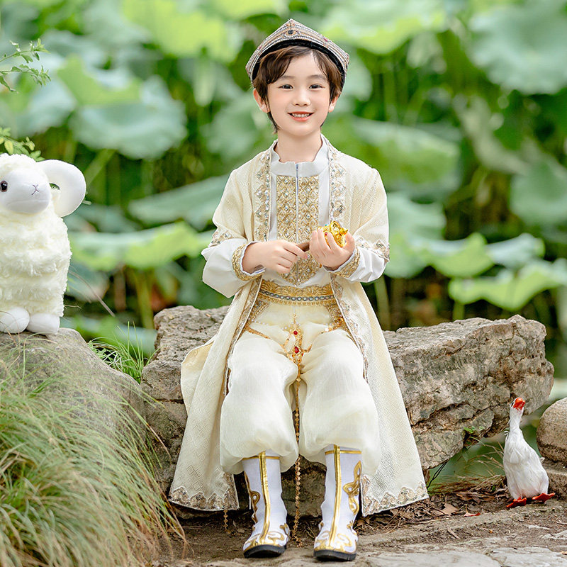 儿童阿拉丁神灯系列电影同款儿童摄影服装西域公主西域王子演出服