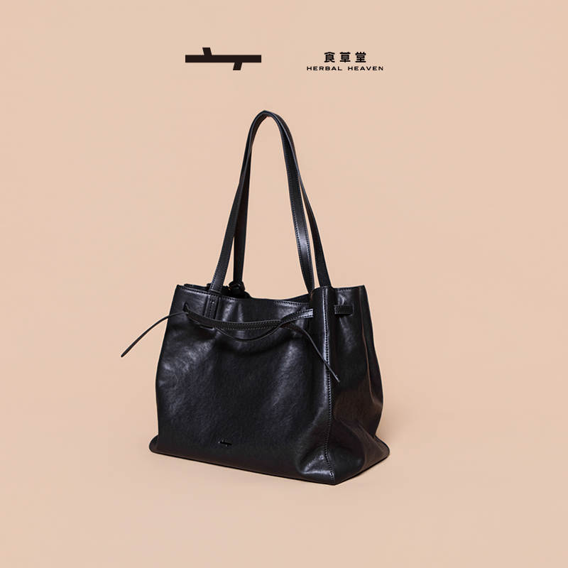食草堂包包水晶植鞣托特包