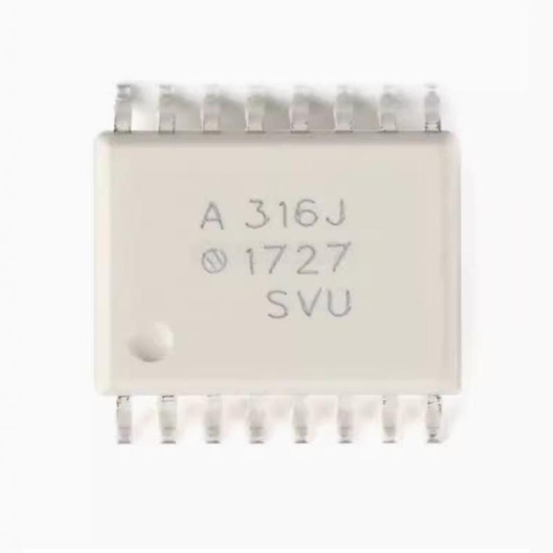 全新进口原装 HCPL-316J 贴片SOP16 丝印：A316J IGBT驱动光耦