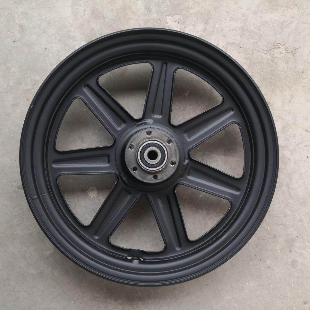 125碟刹款6孔6200轴承加强筋铁质前轮毂