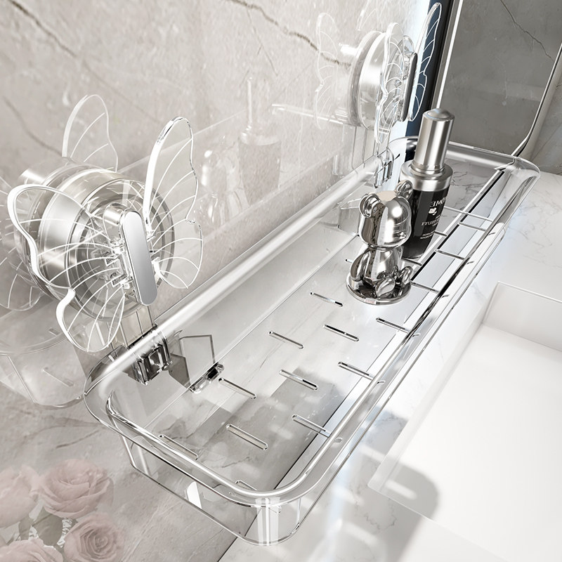 吸盘置物架化妆室浴室洗漱台洗手间架子免打孔厕所收纳盒墙上壁挂,家庭/个人清洁工具,浴室角架/置物架,淘宝优惠券,粉丝福利购,淘宝优惠卷