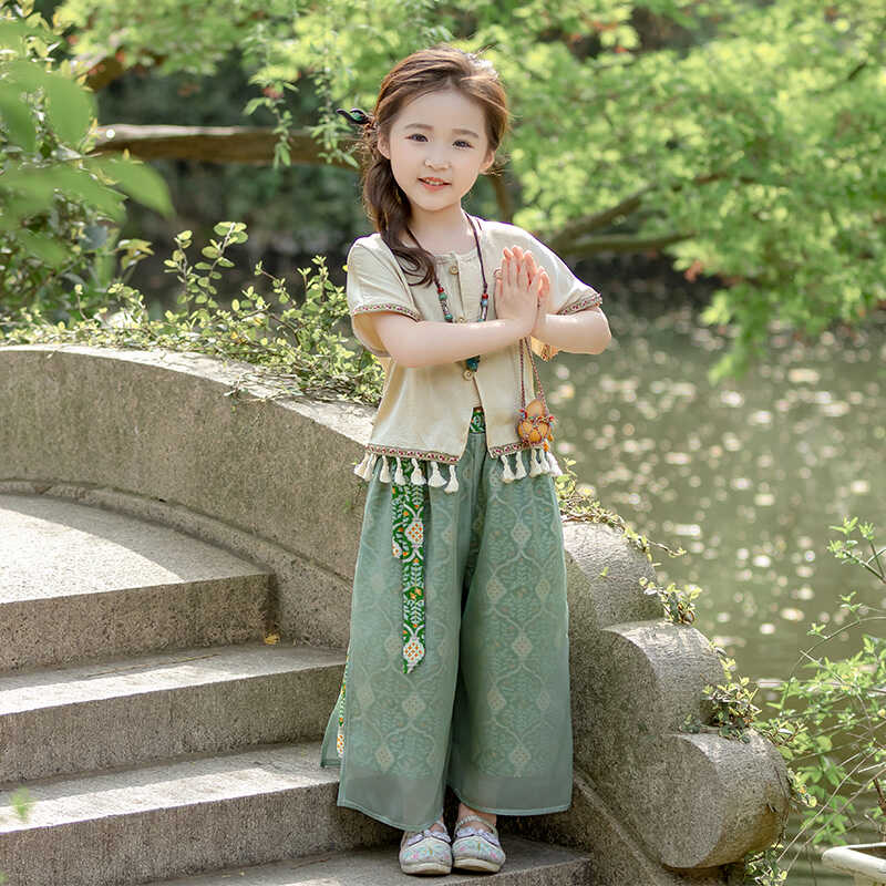 新款夏季两件套唐装汉服