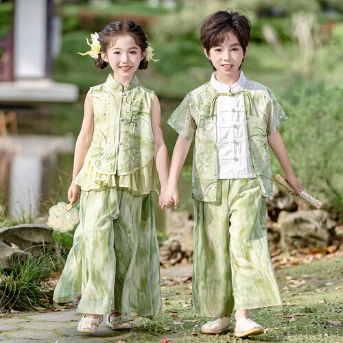 六一儿童汉服套装夏季古装演出服