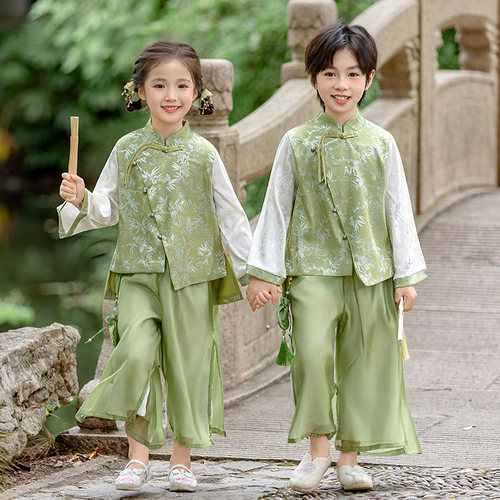 儿童汉服套装秋季古装男女童