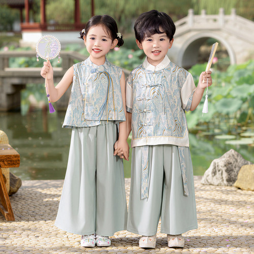 六一儿童汉服幼儿园国学演出服