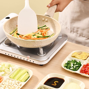 多用途4格分格配菜盘厨房收纳备菜盘火锅餐盘托盘家用