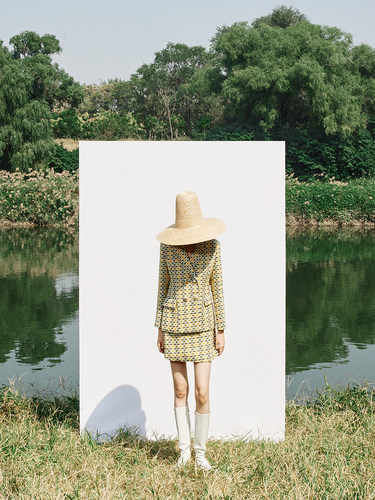 小香风半裙羊毛复古修身