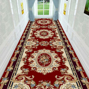 欧式走廊过道地毯家用楼梯入户门大面积酒店宾馆长条可定制裁剪垫