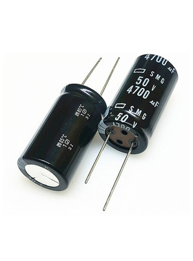 进口铝电解电容器 50v4700uf 22X40 黑金刚SMG 发烧音频电容 引线