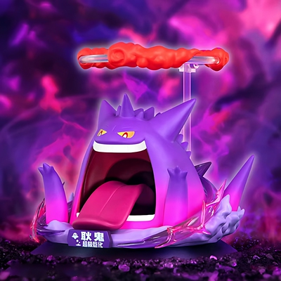 玩乐主义超极巨化耿鬼皮卡丘摆件