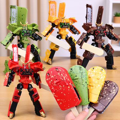 雪糕武士儿童变形玩具机器人礼物
