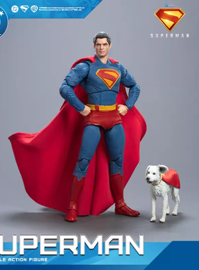 泛乐DC电影正版古恩新超人男生小氪周边玩具可动人偶手办摆件模型
