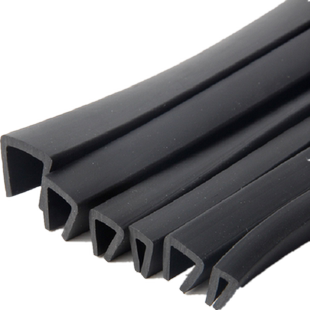 橡胶U型包边密封条 卡槽防割手不锈钢板桥架钣金配电箱护口保护条