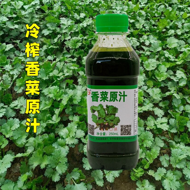 香菜原汁500ml韭菜芫荽汁四季调馅子做肉丸烧菜煲汤恶搞新鲜鲜榨