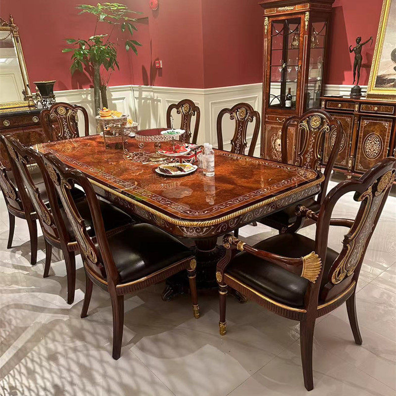 欧式风贝壳拼花现货包邮大餐桌