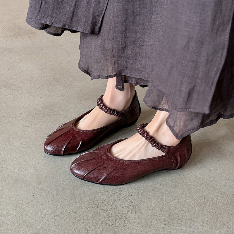 3cm法式软底一字带玛丽珍鞋2026新款不累脚配裙子平底银色单鞋女