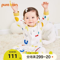 Комбинезон для новорожденных для младенца подходит для мужчин и женщин для девочек, хлопковый осенний лонгслив, в западном стиле