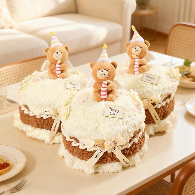 可爱奶油小熊蛋糕玩偶儿童抱枕生日蛋糕公仔毛绒玩具女生生日礼物,玩具/童车/益智/积木/模型,毛绒/玩偶/公仔/布艺类玩具,淘宝优惠券,粉丝福利购,淘宝优惠卷