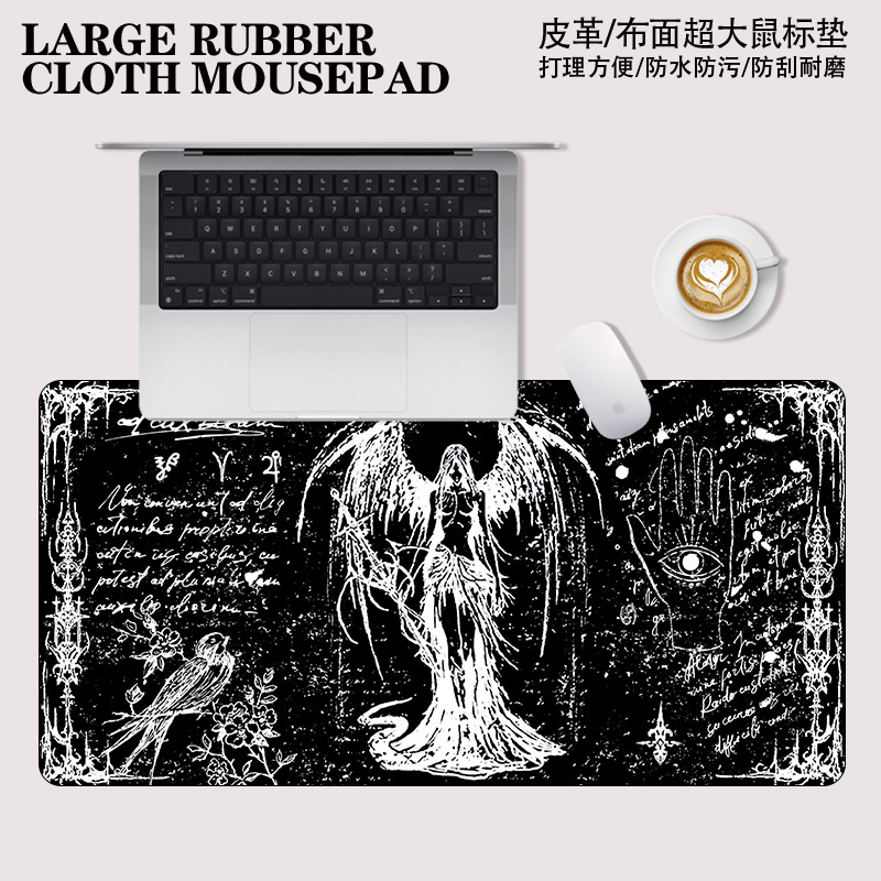 原创超大皮革橡胶布面鼠标垫防水