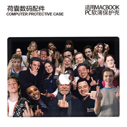 适用新款Macbook保护壳m1苹果笔记本电脑套蓝2023款air13磨砂m2pro13/14//15/16防摔233824无耻之徒问候2681