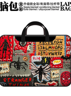 升级款手提斜挎皮革电脑包男女适用苹果Air13华为matebook14联想拯救者惠普戴尔小米17/16/15寸笔记本内胆包