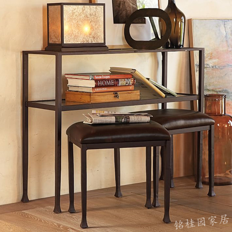 大师设计ins轻奢梳妆台小户型欧式皮布化妆台卧室铁艺化妆桌奢华在类目 住宅家具, 桌类, 梳妆台/桌中 - 来自Buy2taobao.com提供专业的淘宝代购服务