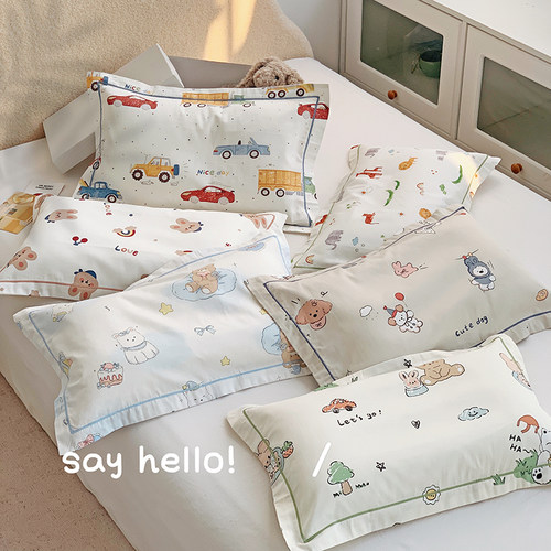 纯棉枕芯护颈枕头儿童单人2-3-6