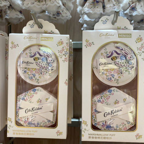 【MINISO】名创优品Cath Kidston花园工坊系列厚墩墩棉花糖粉扑