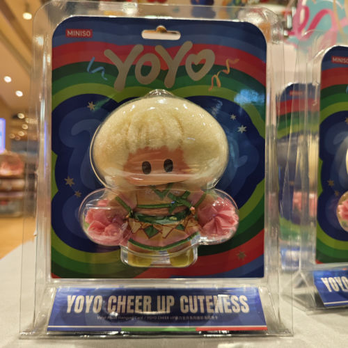 【MINISO】名创优品YOYO CHEERUP萌力全开系列搪胶毛绒吊卡吊牌卡